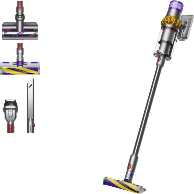 Dyson V15 Detect Absolute Akku-Stielsauger, Beleuchtung an der Bodendüse, LCD-Display