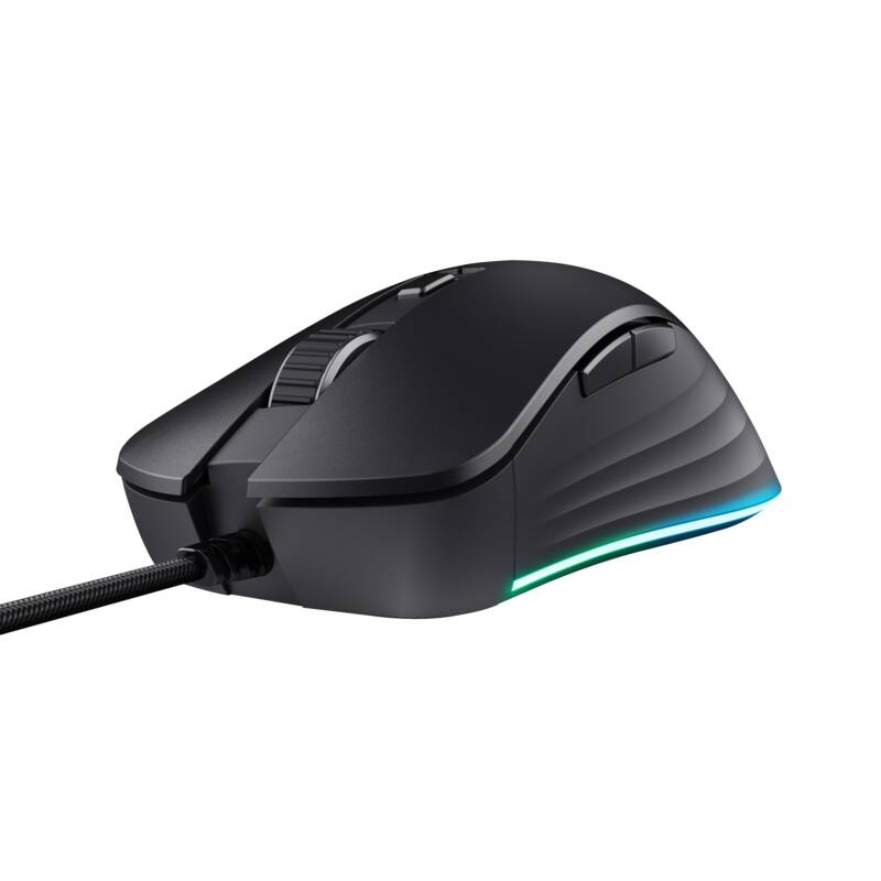 Trust GXT924 YBAR+ GAMING MOUSE Maus, speziell geeignet für Gaming, kabelgebunden