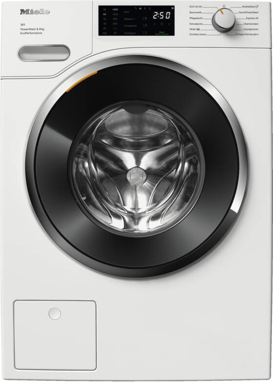 Miele WWE 460 WPS EcoPerformance Waschmaschine, 5° geneigte Blende, 8 kg Füllmenge