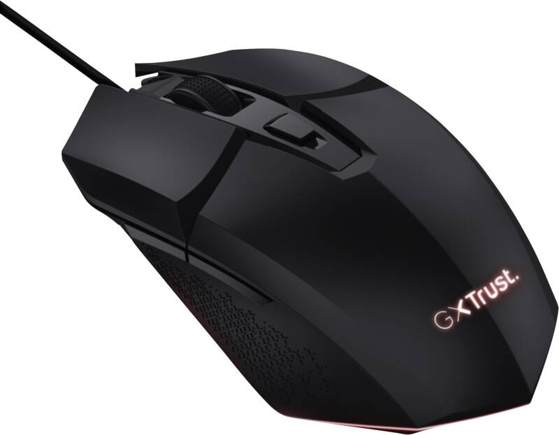 Trust GXT109 Felox Gaming Maus Maus, speziell geeignet für Gaming, kabelgebunden