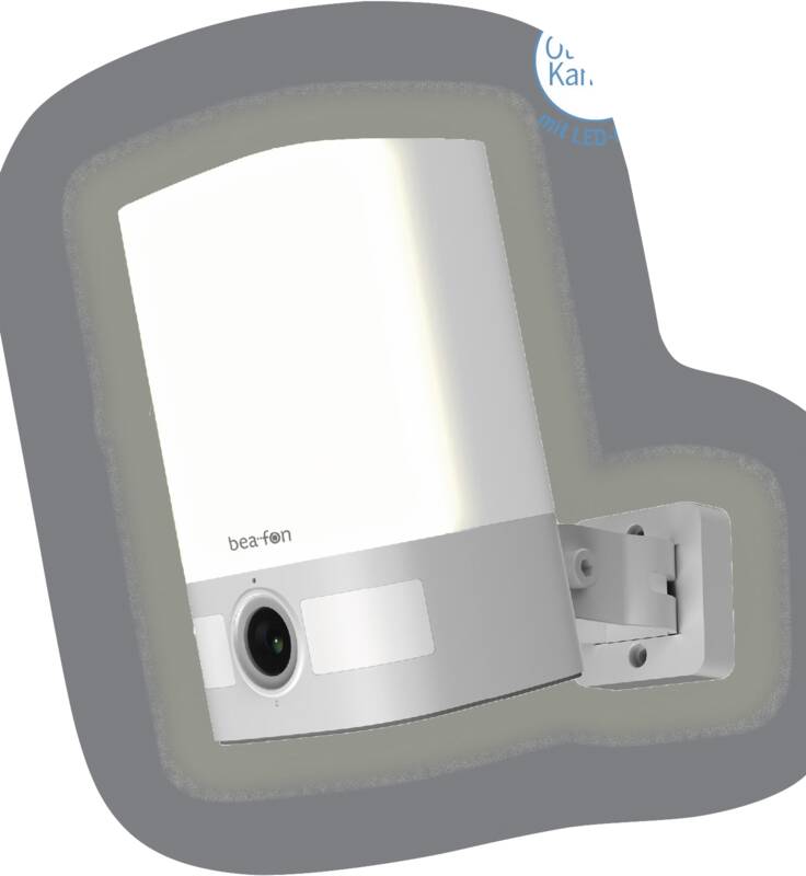 Beafon SAFER 4L Lamp - IP65 Outdoor Kamera Lampe Überwachungskamera, outdoor, W-Lan Übertragung