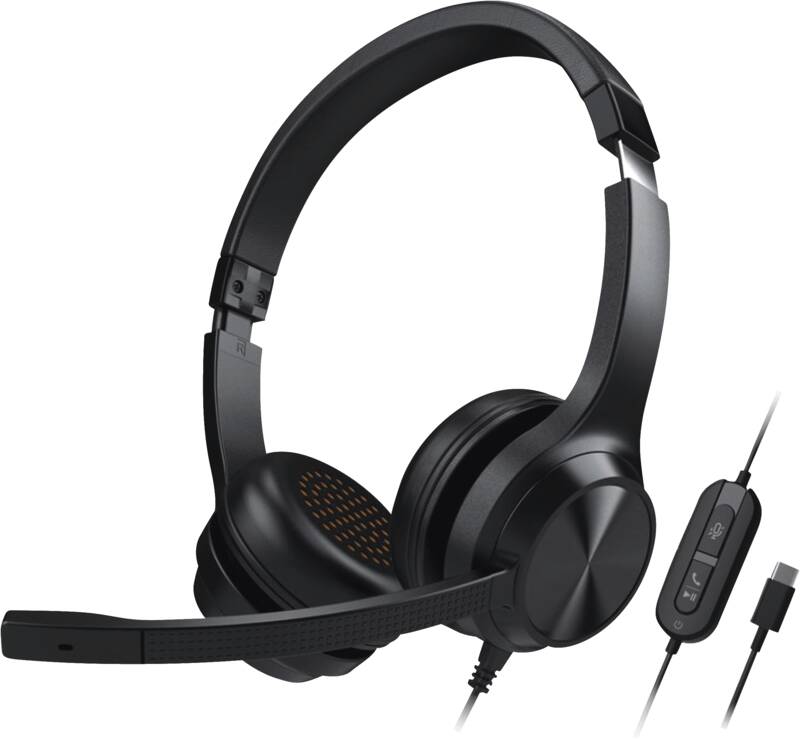 Creative Chat USB On-Ear-Headset mit Geräuschunterdrückung Kopfbügel-Headset, geeignet speziell für PC-Office, kabelgebunden