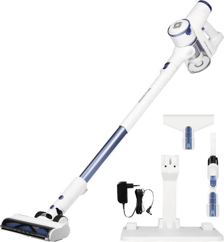 Genius INVICTUS X4 Set 11-tlg. Akku-Stielsauger, BLDC-Motor, HEPA-Filter integriert