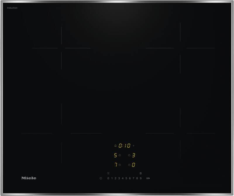 Miele KM 7361 FR Glaskeramik-Kochfeld autark, Induktion, Bedienung vorne