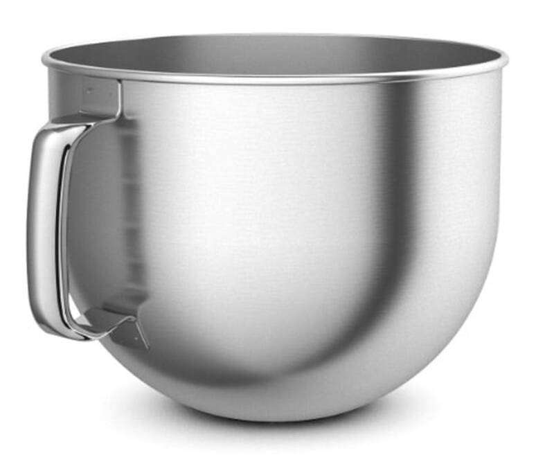 Kitchenaid 5KSMB70 Edelstahlschüssel 6,6L 6,6 l Rührschüssel (Edelstahl) für Mixer-/Küchenmaschinen