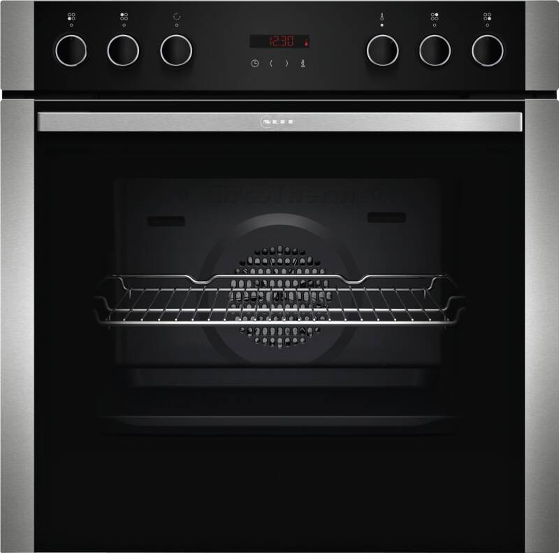 Neff HLE461BSP (E2AVG6AN0+M16SRF0M0+Z11TI15X0) Einbau-Herd-Set, Elektro-Backofen, 71 l Garraum
