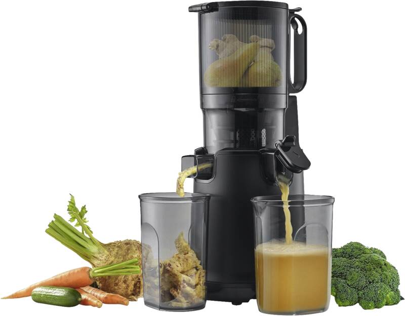Caso SJW 600 XL JuiceFit Pro Entsafter, Slow Juicer (langsames und schonendes Entsaften für eine höhere Saftausbeute mit hohem Vitamin- und 