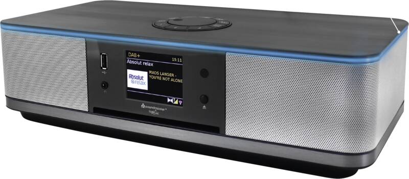 Soundmaster ICD2023SW Design-Radio, 40 Senderspeichertasten, Empfang DAB+