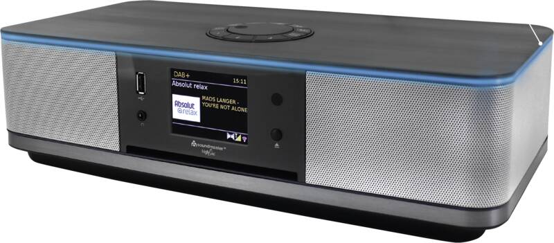 Soundmaster ICD2023SW Design-Radio, 40 Senderspeichertasten, Empfang DAB+