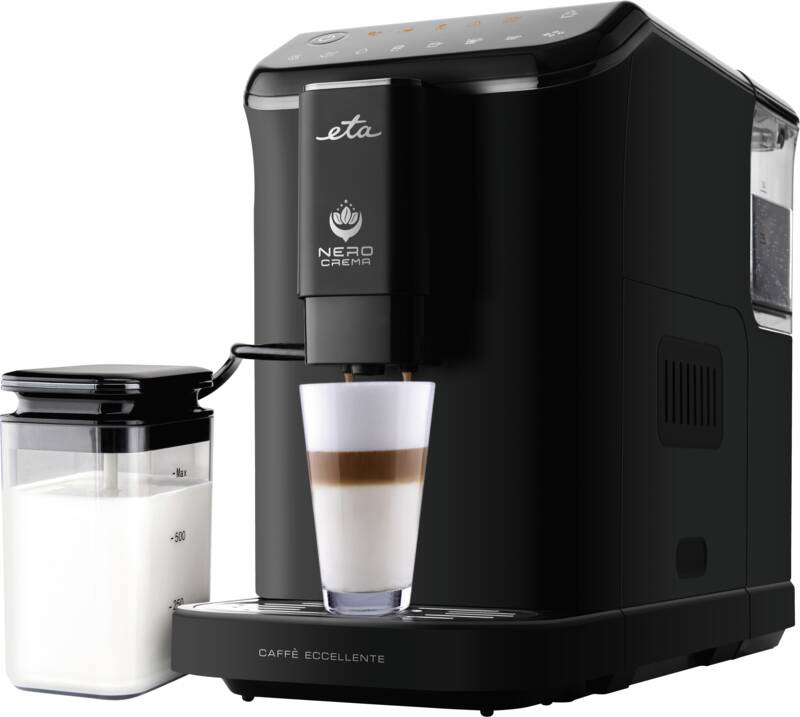 Eta NERO CREMA Kaffeevollautomat, 20 bar Pumpendruck, One-Touch-Funktion für z.B. Cappuccino