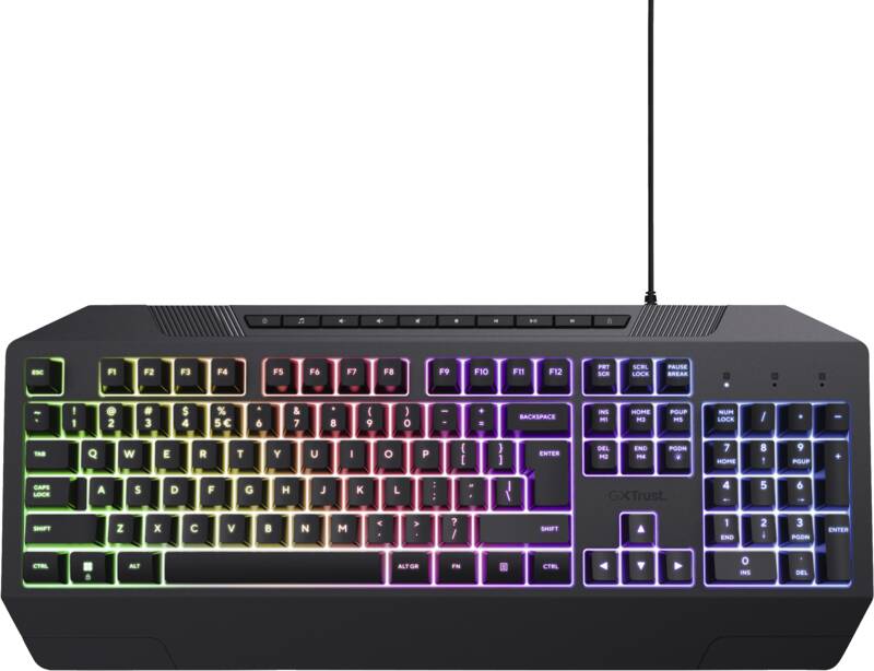 Trust GXT 836 EVOCX Tastatur, speziell geeignet für Gaming, kabelgebunden