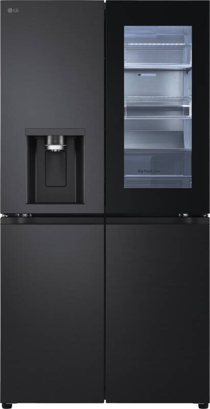 LG GMG960EVEE Multidoor/ Frenchdoor, 4-türig, Gesamt-Rauminhalt Kühlen und Gefrieren: 638 l