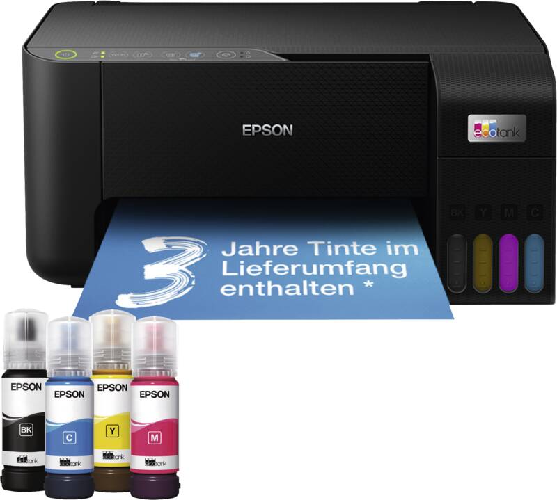 Epson EcoTank ET-2864 Multifunktionsdrucker, Tintenstrahldruck, Tintentanksystem