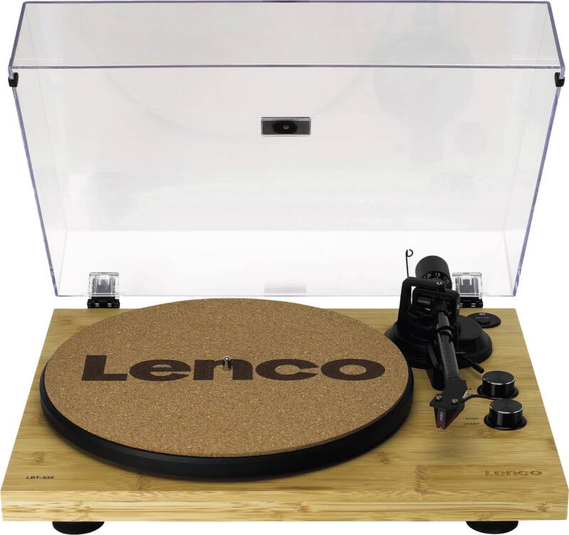 Lenco LBT-335 BA Manueller Plattenspieler, Riemenantrieb, integrierter Vorverstärker