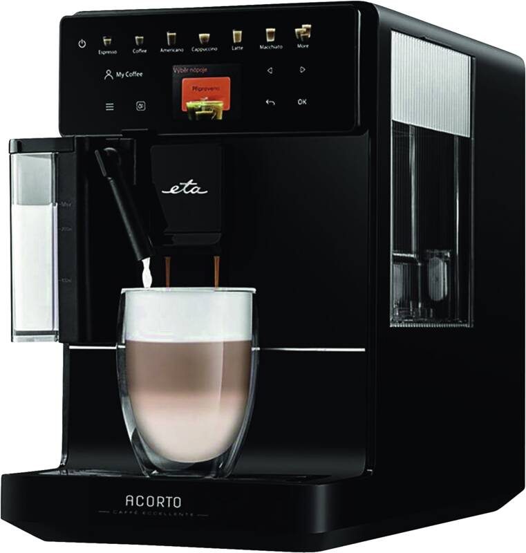 Eta Acorto Kaffeevollautomat, 19 bar Pumpendruck, One-Touch-Funktion für z.B. Cappuccino