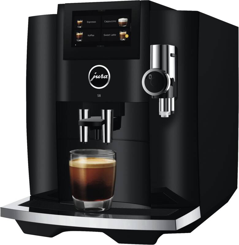 JURA S8 (EB), 27 Spezialitäten,Touch,WiFi,Sweet Foam+Sirupaufsatz Kaffeevollautomat, 15 bar Pumpendruck