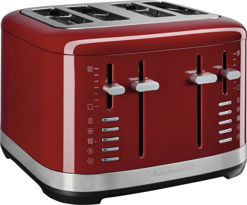 Kitchenaid 5KMT4109EER 4-Scheiben-Toaster, zwei getrennte Bedienelemente, extra breite Toastschlitze