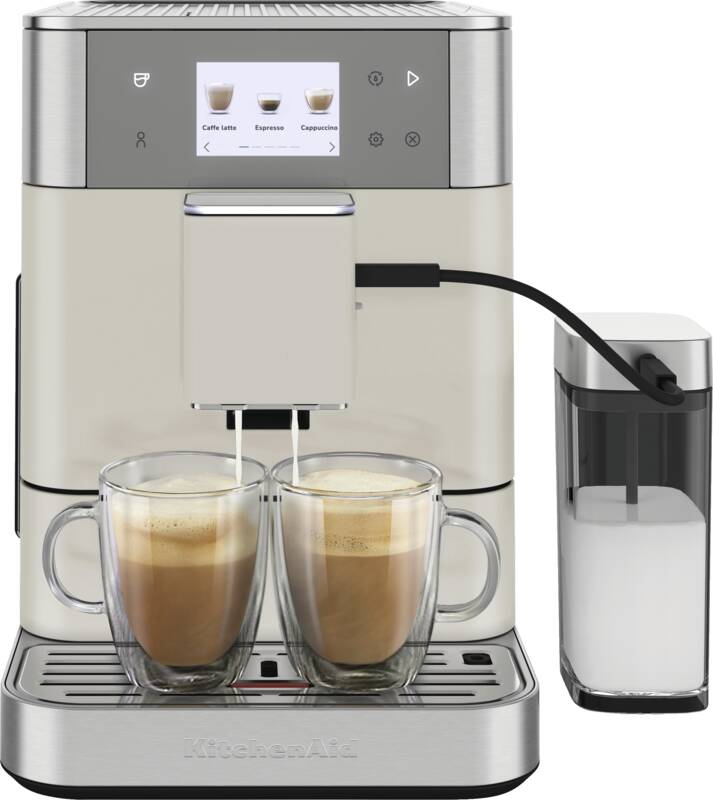 Kitchenaid 5KES8557EPL Kaffeevollautomat, 15 bar Pumpendruck, 1 und 2 Tassenbetrieb