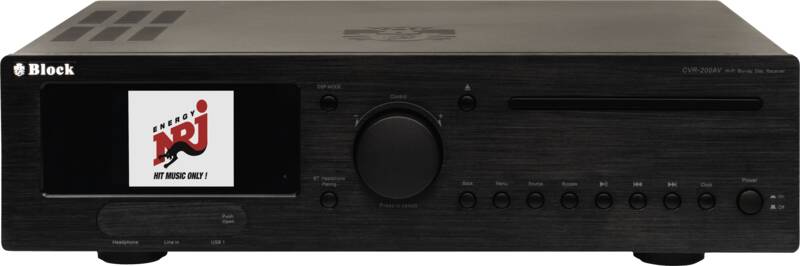 Block CVR-200AV Blu-ray-Receiver, 7x100 Watt Nennleistung, DAB-Empfang