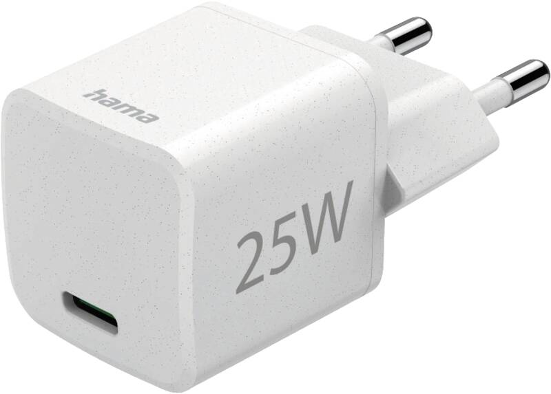 Hama 187278 Ladegerät,ECO,PD/QC,25W Ladegerät, 25 Watt Leistung, geeignet für USB-Geräte universal