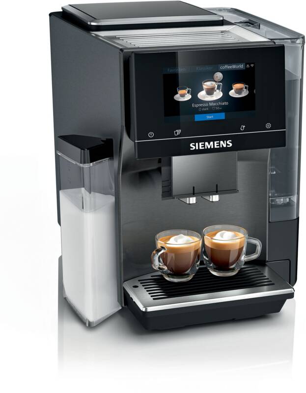 Siemens TQ717DF5 topTeam Kaffeevollautomat, 19 bar Pumpendruck, 1 und 2 Tassenbetrieb