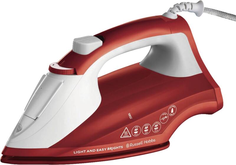 Russell Hobbs Light and Easy Brights Apple Dampfbügeleisen Dampfbügeleisen, Keramikbügelsohle, 2.400 Watt