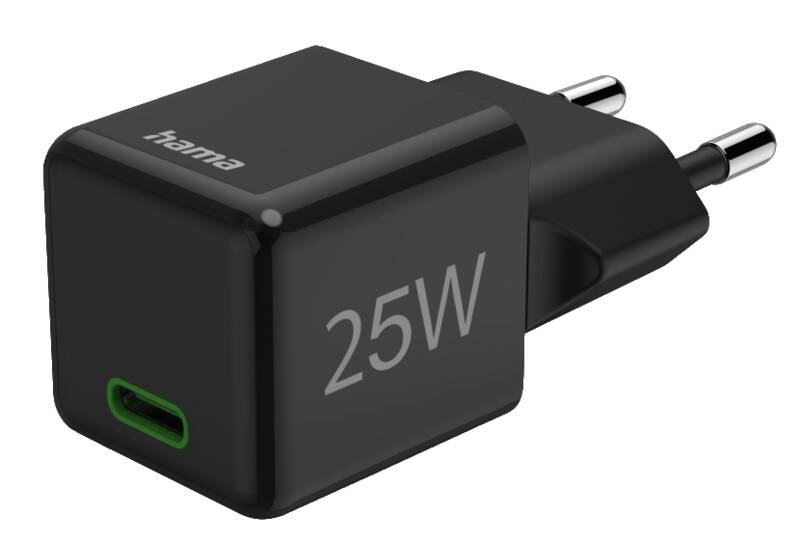Hama 201985 SuperMini-Lader,USB-C, 25W Ladegerät, 25 Watt Leistung