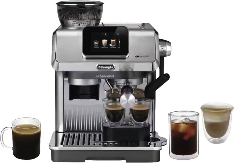 De ́Longhi EC 9455.M La Specialista Touch Espresso-Maschine, Siebträger, 15 bar Pumpendruck