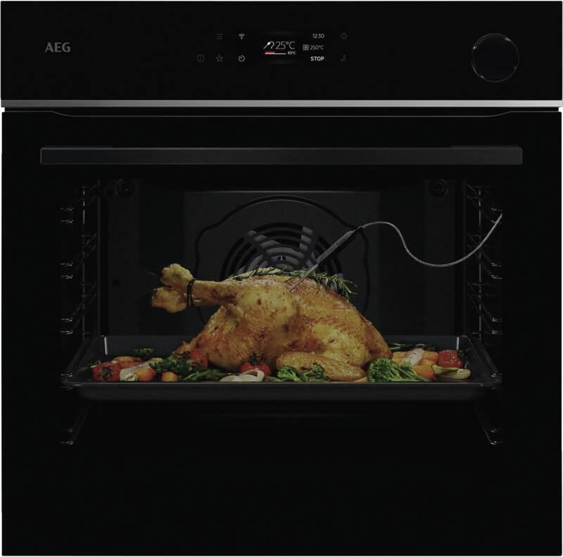 AEG TR7PB63FSB Elektro-Backofen, 72 l Garraum, Temperaturregelung: 30-300 Grad