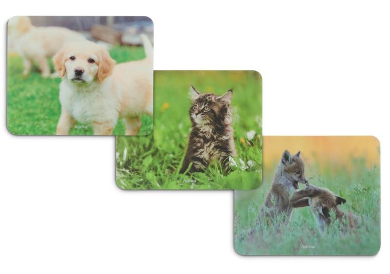 Hama 126872 Mauspad Tier ,12St. im Display Mousepad