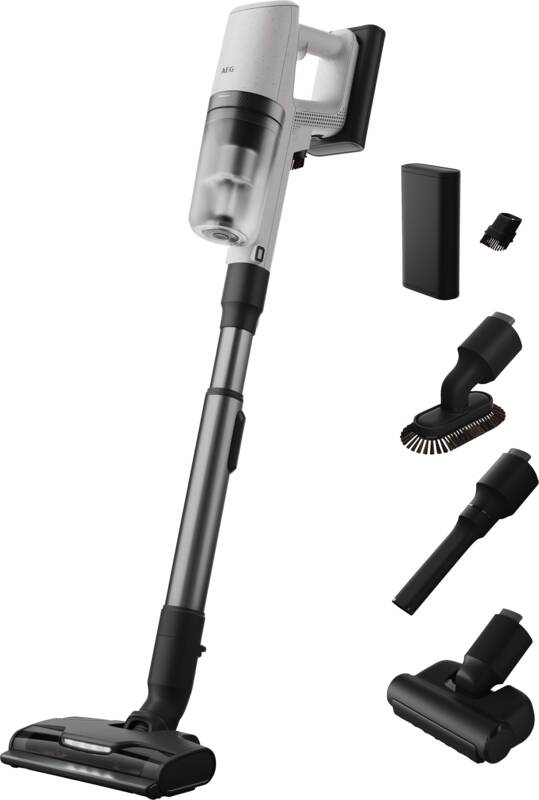 AEG AP82A25SHX Akku-Stielsauger, Beleuchtung an der Bodendüse, Bürstenreinigungsfunktion
