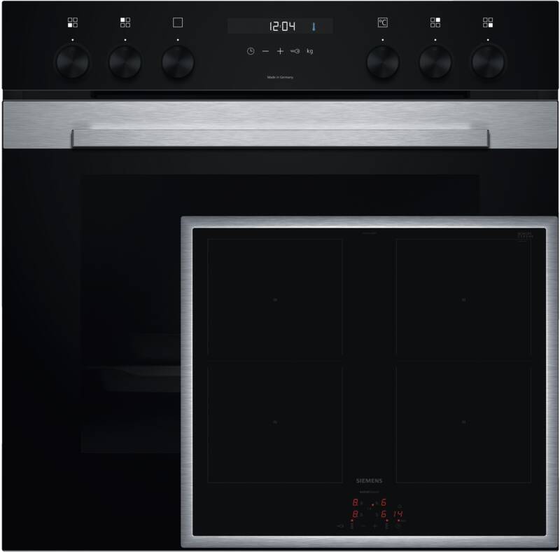 Siemens MKE3DC64 (HE317GAS4+EM645CQB6M) Einbau-Herd-Set, Elektro-Backofen, 71 l Garraum