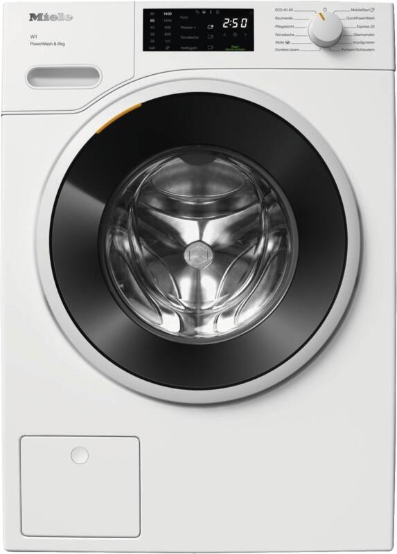 Miele WWB 360 WCS Waschmaschine, 5° geneigte Blende, 8 kg Füllmenge