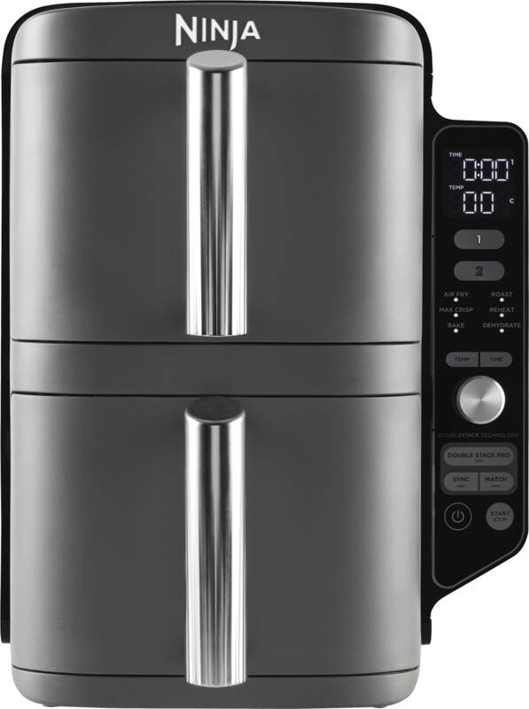 Ninja SL400EU Doppel-Heißluft-Fritteuse, Display, 9,5 l Fassungsvermögen