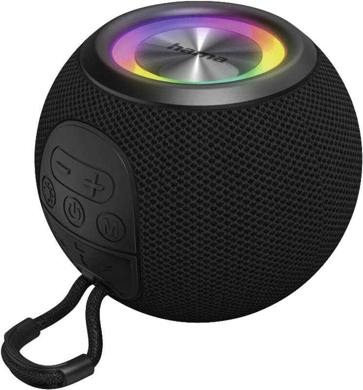 Hama 188237 MOB.BT-LS BALL SHAPE SPEAKER Portabler Lautsprecher, 5 Watt maximale Gesamtleistung, Freisprecheinrichtung