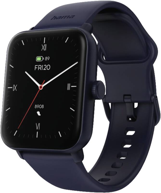 Hama 178621 SMARTWATCH 6010 Smartwatch, Funktionen Blutsauerstoffmessung, Schrittzähler
