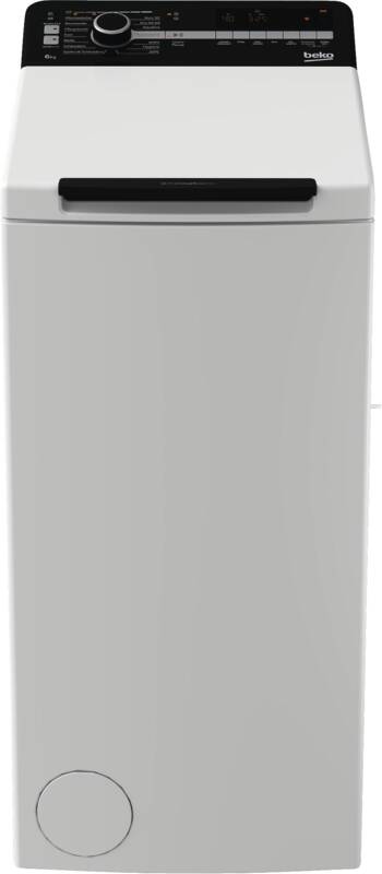 Beko BTL1WFP10622DE Waschmaschine, Toplader, schräge Blende