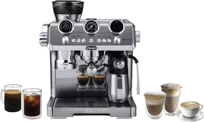 De ́Longhi EC 9885.M LA SPECIALISTA MAESTRO Espresso-Maschine, Siebträger, 19 bar Pumpendruck