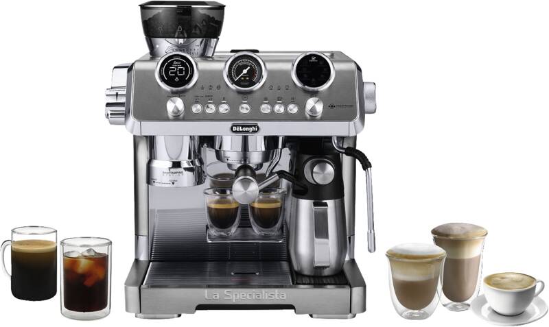 De ́Longhi EC 9885.M LA SPECIALISTA MAESTRO Espresso-Maschine, Siebträger, 19 bar Pumpendruck