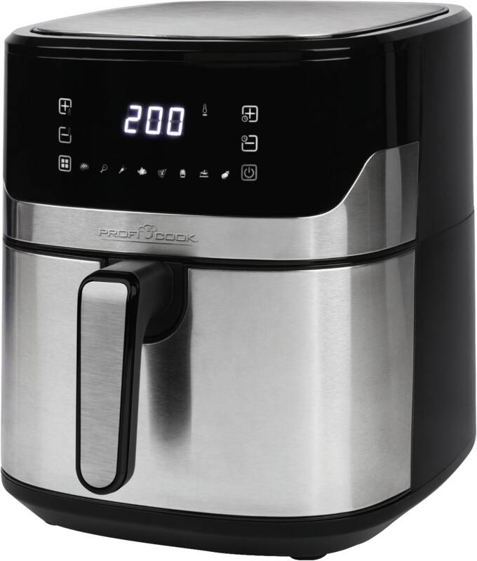 Proficook PC-FR 1294 H Heißluft-Fritteuse, quadratisch, Display