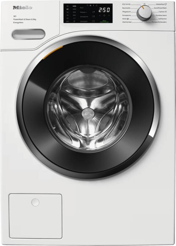 Miele WWE 380 WPS Waschmaschine, 5° geneigte Blende, 8 kg Füllmenge