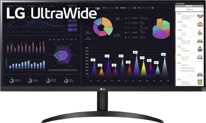 LG 34WQ500-B.AEU UltraWide 87 cm LED-Monitor, 34 Zoll, 21:9 Bildformat