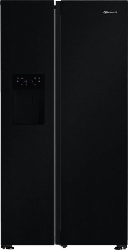 Bauknecht SBS IW E90 Black Side by Side, Rauminhalt Kühlen: 375 l, Abtauautomatik Kühlen
