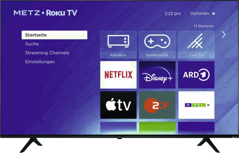 Metz blue 50MUD6001X 126 cm LED-Fernseher, 50 Zoll, Auflösung: 3.840x2.160 Pixel