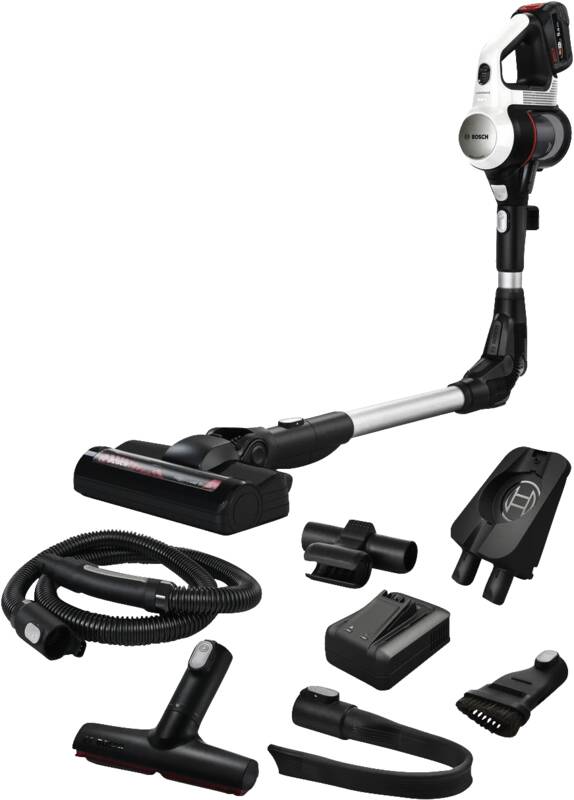 Bosch BSS715CARP Akku-Stielsauger, Auto Stufe (automatische Anpassung an alle Bodenarten), 3 Leistungsstufen