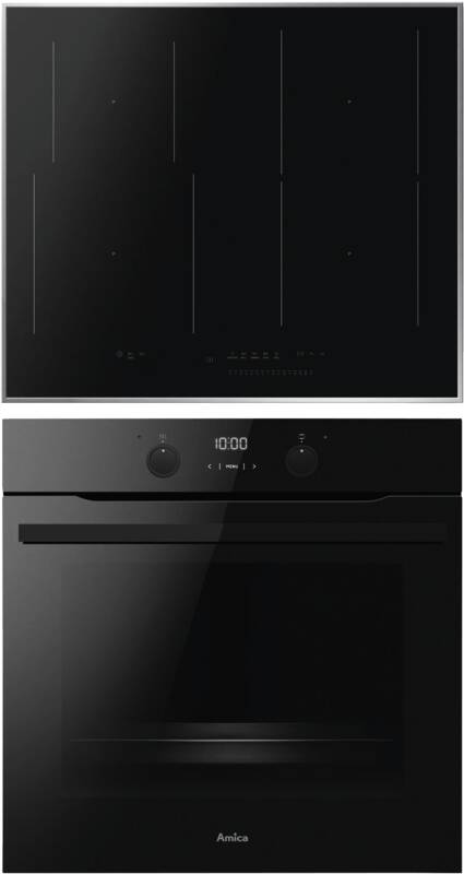 Amica EHBIX 955 200 S Flex Backofen plus autarkes Kochfeld, Elektro-Backofen, 77 l Garraum