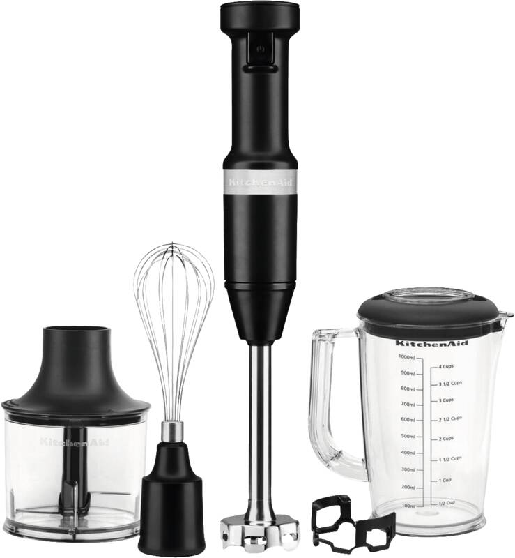 Kitchenaid 5KHBV83EBM Stabmixer, Metallfuß, 20,3 cm