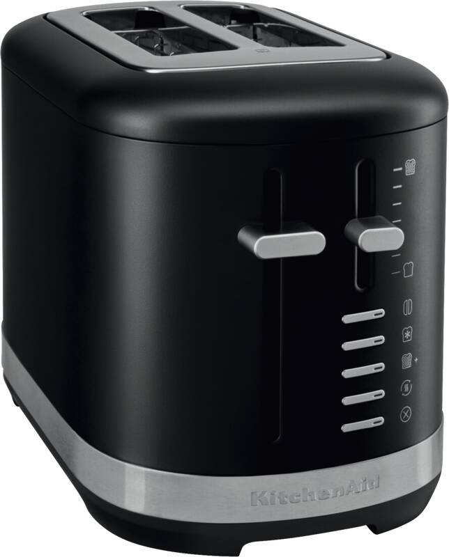 Kitchenaid 5KMT2109EBM 2-Scheiben-Toaster, extra breite Toastschlitze, Auftaufunktion