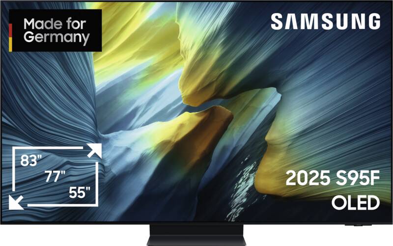 Samsung GQ55S95FATXZG 138 cm OLED-Fernseher, 55 Zoll, Auflösung: 3.840x2.160 Pixel