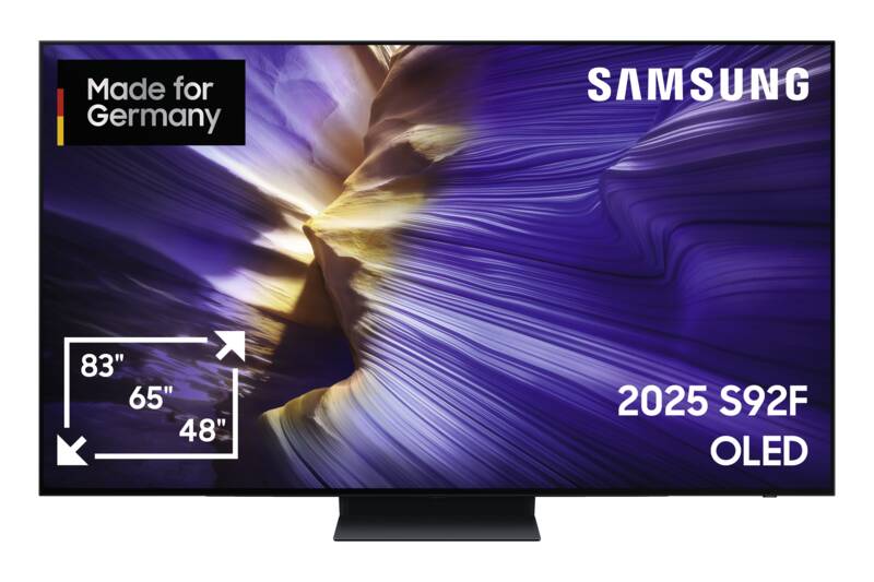 Samsung GQ65S92FATXZG 163 cm OLED-Fernseher, 65 Zoll, Auflösung: 3.840x2.160 Pixel